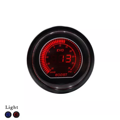 2  52mm Car Digital EVO Turbo Boost Gauge Psi Meter 1/8NPT Sensor Pressure Kit • $59.75