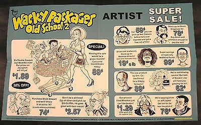 2011 Topps Wacky Packages OLD SCHOOL Series 2 OLDS2 ARTIST SUPER SALE POSTER Nm+ • $3.99