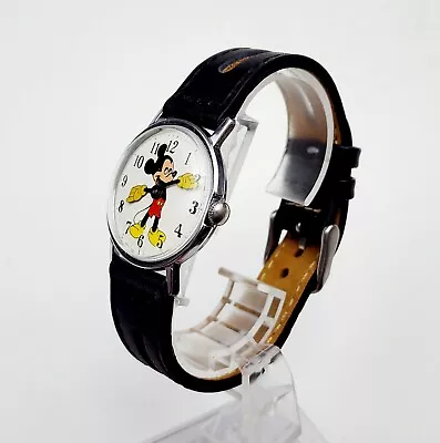 Men's Vintage 1970 DISNEY Watch TIMEX Mickey Mouse  Fun Timer . Manual Wind¹ • $140