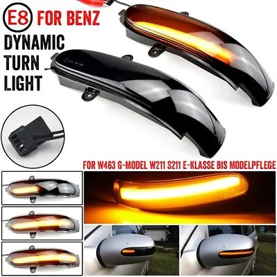 2pcs LED Dynamic Side Mirror Turn Signal Light Assembly For Benz E Class W211 • $22.99