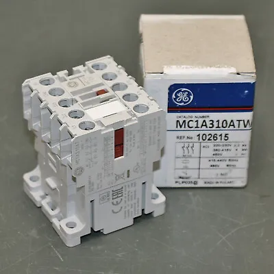 GE Miniature IEC Magnetic Contactor MC1A310ATW 3P 480V AC 5HP Non-Reversing  • $49.95