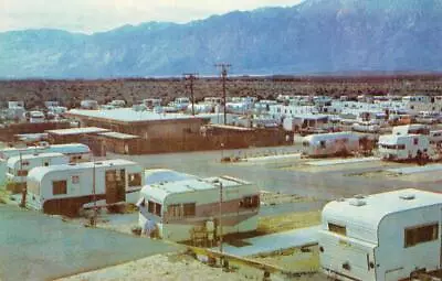 MOUNTAIN VIEW MOBILE HOME PARK Desert Hot Springs CA Trailers 1968 Postcard • $11.69