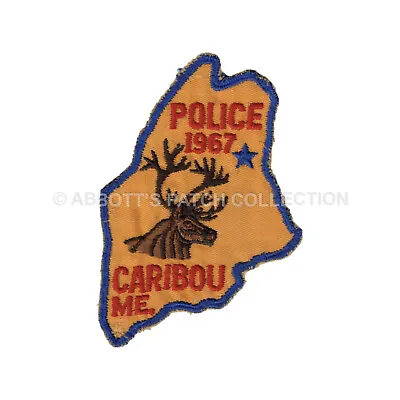 ME Caribou Police Department Patch (State Shape) • $7.99