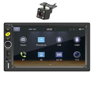 HD Touch Screen Car Radio MP5 Player Carplay Android Auto TF AUX USB Rear Camera • $131.33