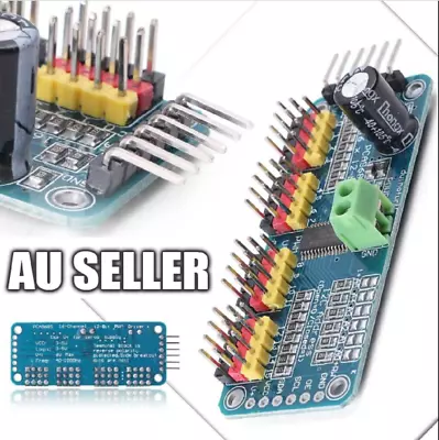 $22.99 • Buy BULK PCA9685 16 Channel 12-bit PWM Servo Motor Driver I2C Module Arduino Robot 