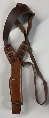 Vintage Bianchi X15 Small Brown Leather Shoulder Gun Holster • $12.88