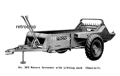 IH McCormick No 200 Manure Spreader Operator’s Parts Owners Manual Tractor IHC • $20