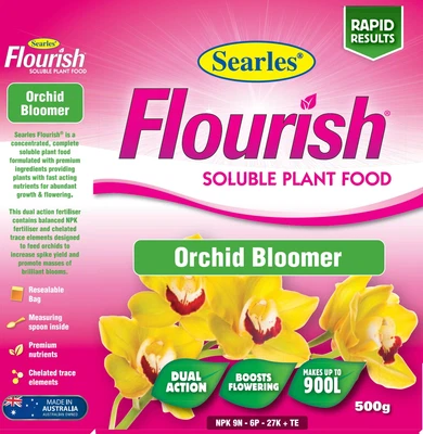 $14.25 • Buy RON Orchid Searles Flourish Orchid Bloomer Soluble Plant Food 500g TRACE ELEMENT