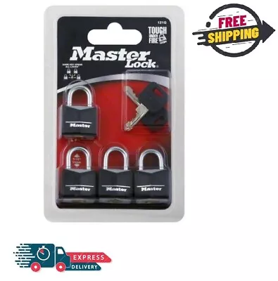 Master Lock Covered Aluminum 19 Mm (3/4 In) Padlock With Key 11 Mm (7/16 In) Sh • $18.99