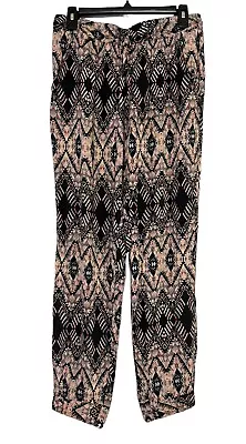 Mossimo Supply Co Womens Jogger Pant Heathered Aztec Drawstring Pockets M • $6.59