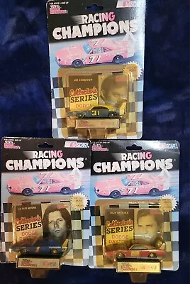 Three Racing Champions Daytona Cars Lil' Bud Moore Jim Vandiver Dick Brooks  • $20