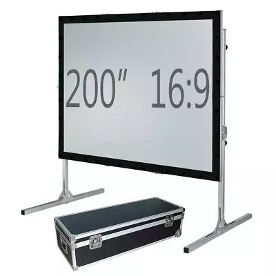 200  Fast Fold Projection Screen Front And Rear 16:9 HD Fastfold Fixed/framed • £1000