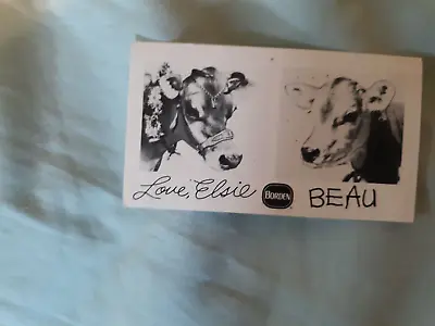 Love Elsie The Cow Beau Borden Milk Promo Advertising Business Card • $4