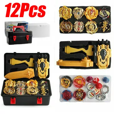 12X Beyblade Gold Burst Kit Spinning With Grip Launcher+Box Children's Day AUS • $37.95