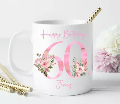 £9.99 • Buy Personalised Age Mug Birthday Any Age 40th 50th 60th 90th Mug Cup Gift Present