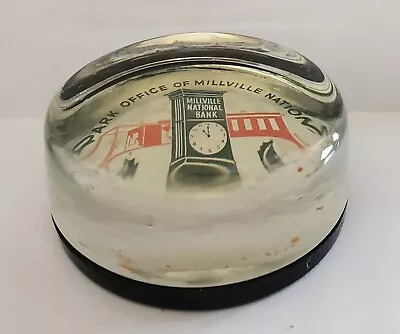 Vintage Millville National Bank (Wheaton Park Office N.J.) Paperweight • $24.95