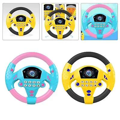 Steering Wheel Toy Beautiful Motor Skills For Car Back Seat Toddler Drivers • £8.14