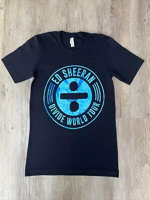 BELLA CANVAS Black Ed Sheeran Divide World Tour  T-Shirt Size XS • £6.99