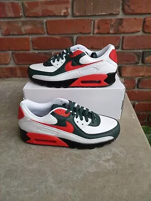 Air Max 90 Nike By You DO7431-900 Size 10.5 Womens Mens 9 Miami Hurricanes Green • $104.99