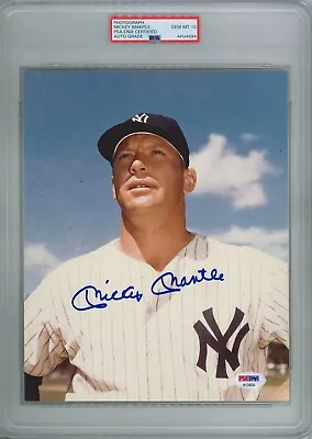 Mickey Mantle Signed 8x10 Psa Dna Af04694 Gem Mint 10 Auto Yankees Hof (d) • $1499.95