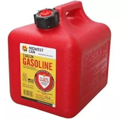 Midwest 2310 2 Gallon Red Portable High Density Polyethylene Gas Can • $24.94