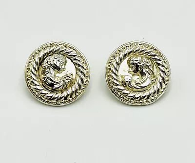 Sterling Silver - ITALY VERONESE Vermeil Post Earrings - 12.0 G • $22.99