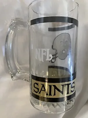 $12 • Buy New Orleans Saints NFL Heavy Glass Beer Stein 12 Oz