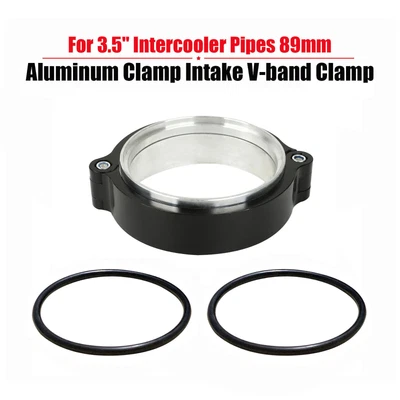 $16.88 • Buy For 3.5  89mm Aluminum Clamp Universal Intake V-band Clamp Intercooler Pipes New