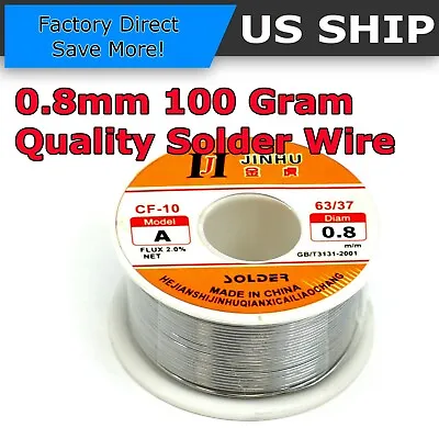 $7.69 • Buy 63/37 Tin Lead Rosin Core Flux Solder Wire For Electrical Solderding 1.8mm 100g
