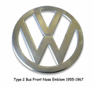 Vw Type 2 Bus 1955-1967 Nose Emblem Bare Metal Raw Kombi Microbus Transporter • $45