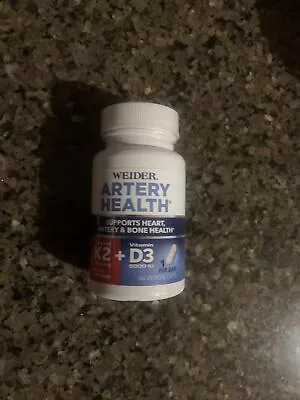 Weider Artery Health With Vitamin K2  And Vitamin D3  60caps. EXP  02/2026 • $22.05