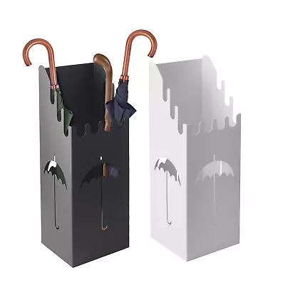 Umbrella Holder Stand Metal Home Storage Rack Walking Stick Rain Water Drip Tray • £21.99