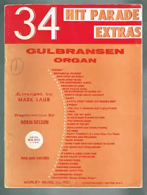 $23.99 • Buy 34 Hit Parade Extras Gulbransen Organ Arranged By Mark Laub