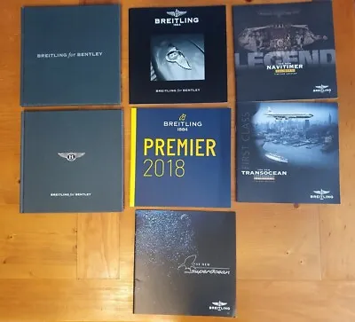 £50 • Buy Assortment Of 7 Very Rare Official Breitling Booklets. All In Great Condition.