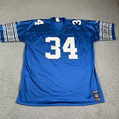 Reebok James Stewart #34 Detroit Lions Football Jersey Size 2XL NFL • $30