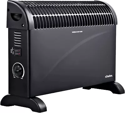£26.99 • Buy Black 2kW Floor Free Standing Home & Office Portable Convector Radiator Heater