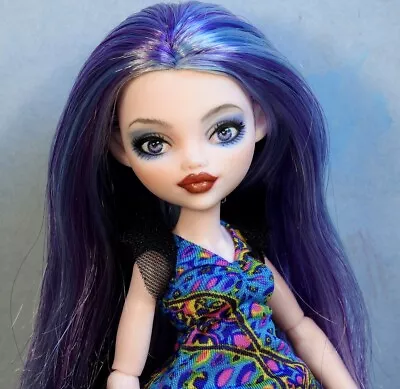 Monster High Doll Repaint Reroot OOAK  Custom Draculaura  3rd Gen Nude • $95