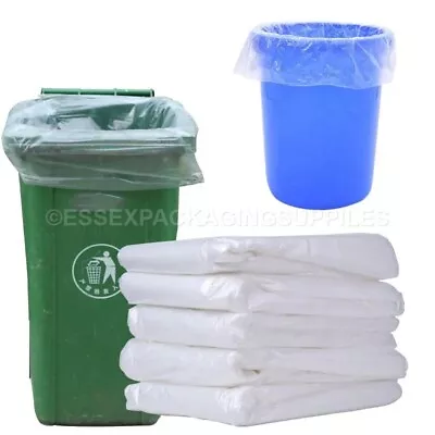 £78.65 • Buy Clear Bin Liners 140 Gauge/200 Gauge Heavy Duty
