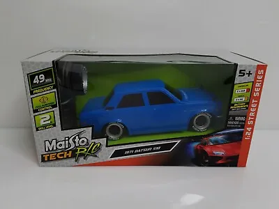 Maisto Tech R/C 1971 Datsun 510 Blue 1:24 HTF Radio Control • $59.99