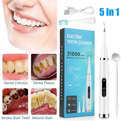 $13.95 • Buy Ultrasonic Dental Scaler Electric Tooth Cleaner Teeth Whitening Calculus Remover