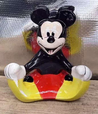 Mickey Mouse Vintage Ceramic Figurine Disney Decor. Bottle Hugging Mouse • $7