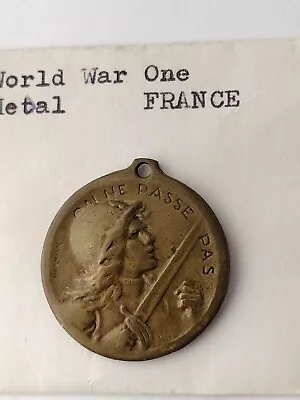 THE BATTLE OF VERDUN 1916 WW1 ON NE PASSE PAS Medal By Vernier French Bronze • $29.95