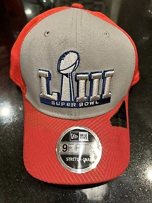 $6 • Buy NEW- New Era NFL Super Bowl LIII 53 Red & Grey Hat Cap SnapBack