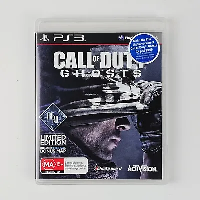 Call Of Duty: Ghosts (PlayStation 3 2013) Limited Edition | Free AUS Postage • $8.95