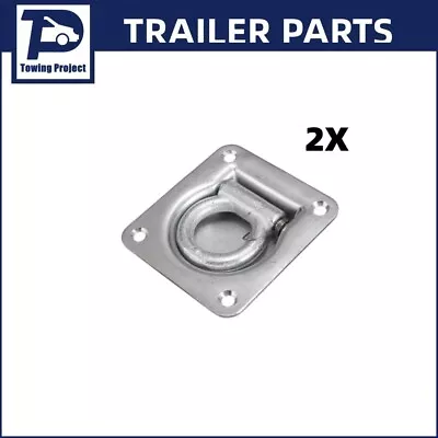 2 X Trailer Lashing Ring Loop Tie Down Anchor Point Tray Box Recessed 900kg • $17