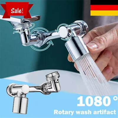 Rotatable 1080° Faucet Splash Filter Kitchen Tap Spray Head Extension Universal • £5.99