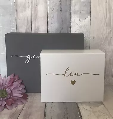 Luxury Personalised Magnetic Special Gift Box With Name Keepsake Box • £11