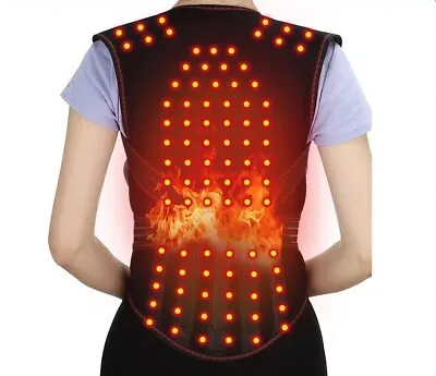 Magnetic Back Support Magnets Heating Therapy Vest Waist Brace Posture Corrector • $29.99