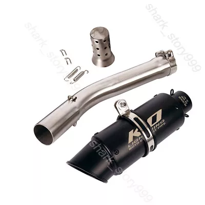 For Yamaha YZF R6 1998-2005 Exhaust System Mid Link Pipe Black Muffler Tail Pipe • $128.33