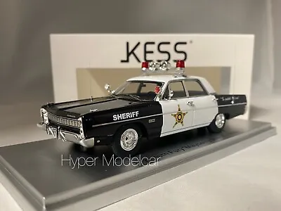 KESS MODEL 1/43 Plymouth Fury 4-DOOR Sedan Mayberry Sheriff Police 1968 • $106.56